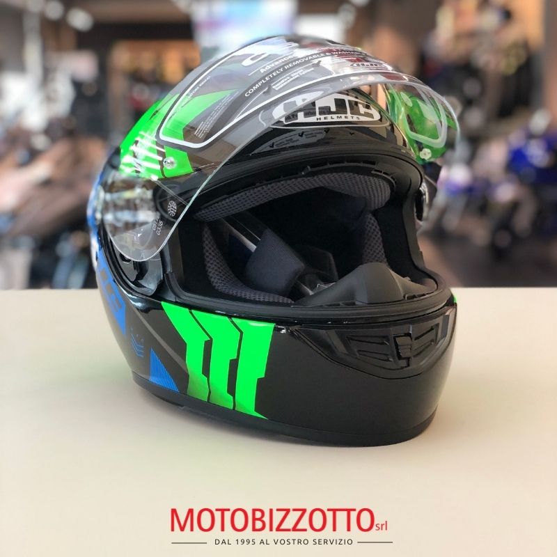 Casco Integrale Hjc CS-15 Martial Mc4h Nero/Blu/Giallo Fluo Nuova  Colorazione